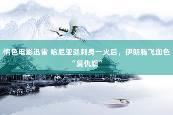 情色电影迅雷 哈尼亚遇刺身一火后，伊朗腾飞血色“复仇旗”